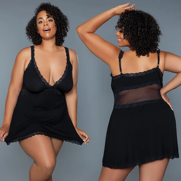 BeWicked Alexi Slip - Black 3X