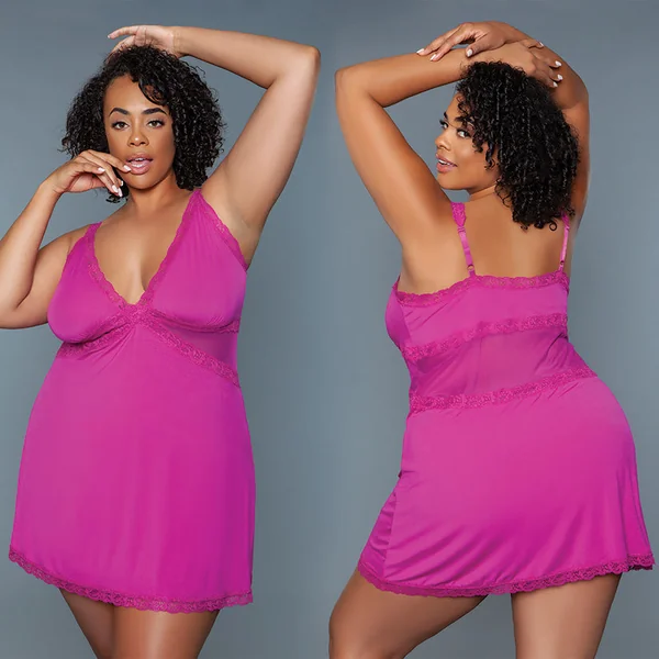 BeWicked Alexi Slip - Pink 1X