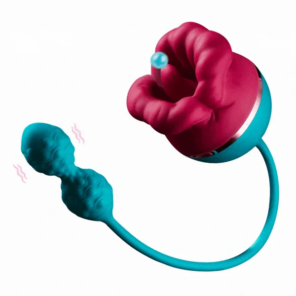 Big Mouth Vibrator 3 In1 Tongue Licking Suction G Spot Vibrator With Vibrating Dildo