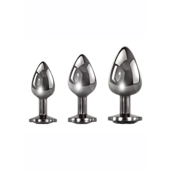 Black Gem Anal Plug Set (3 piece set)