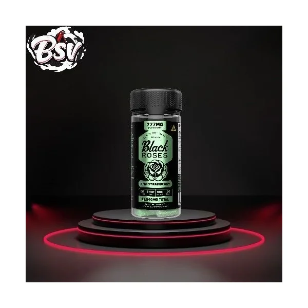 Black Roses Black Out Gummies 20pc Kiwi Strawberry