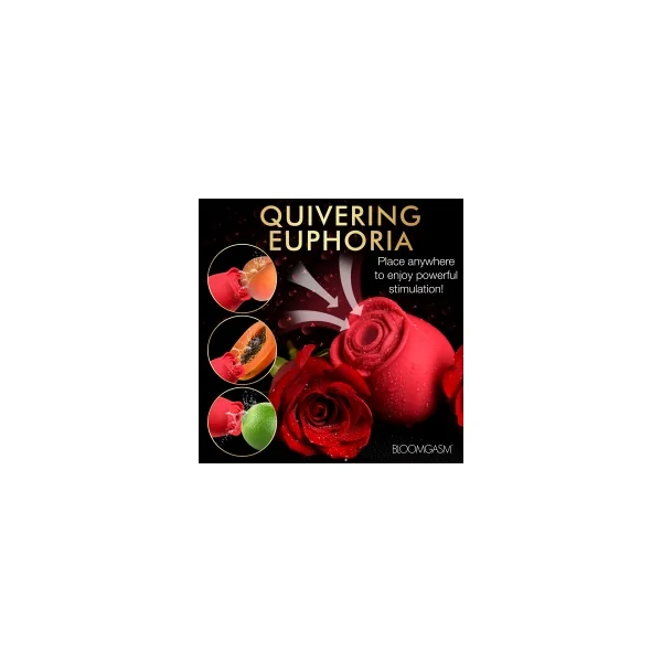 BLOOMGASM THE PERFECT ROSE CLIT STIMULATOR RED
