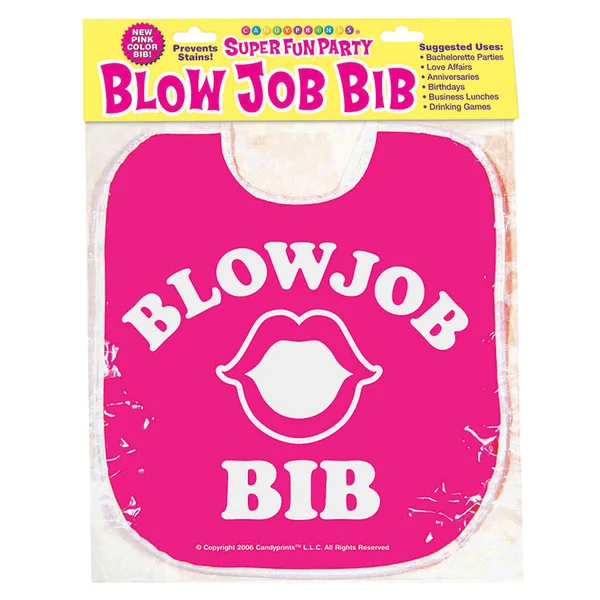 Blow Job Bib - Pink