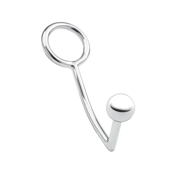 Blue Line Anal Hook and Cock Ring 45mm – Stainless Steel