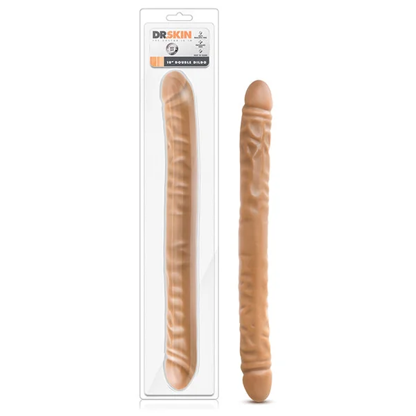 Blush Dr. Skin 18" Double Dildo - Mocha
