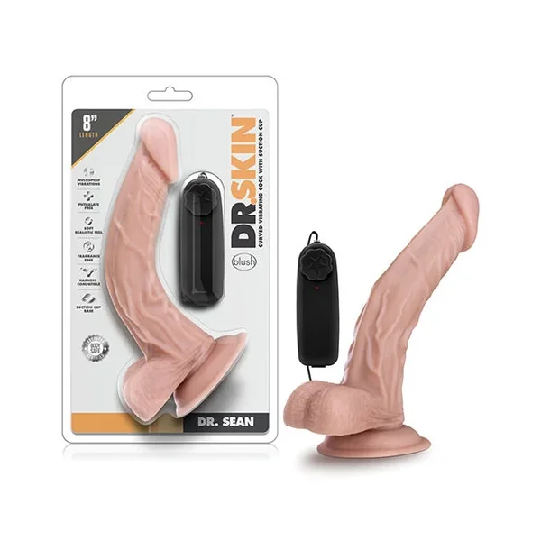 Blush Dr. Skin Dr. Sean 8″ Cock w/Suction Cup – Vanilla
