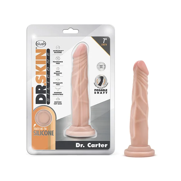 Blush Dr. Skin Silicone Dr. Carter 7.5" Dildo
