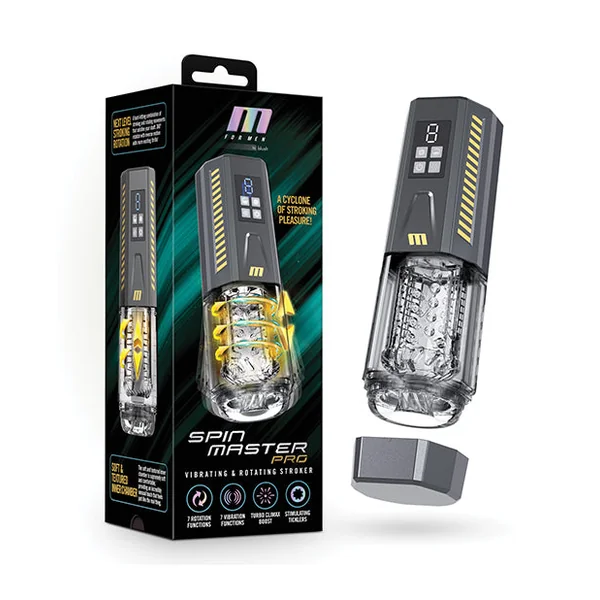 Blush M for Men SpinMaster Pro Stroker - Grey