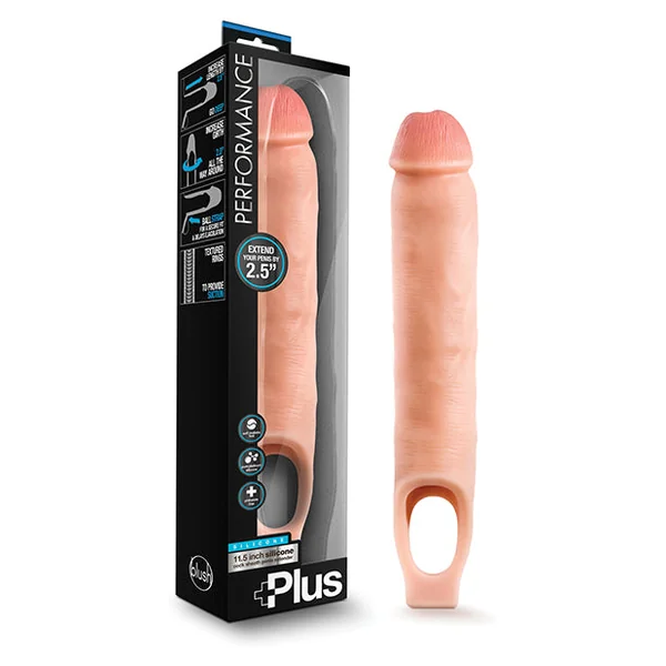Blush Performance Plus Silicone Cock Sheath Penis Extender - Flesh