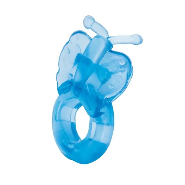 Bodywand Rechargeable Silicone Butterfly Ring – Blue