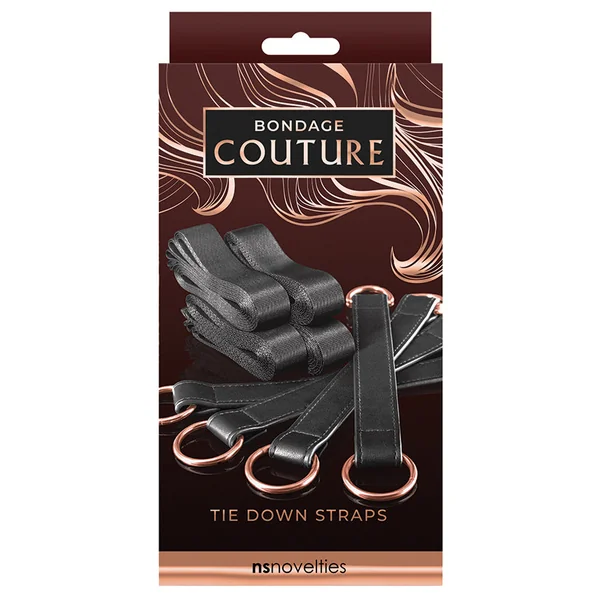 Bondage Couture Tie Down Straps - Black