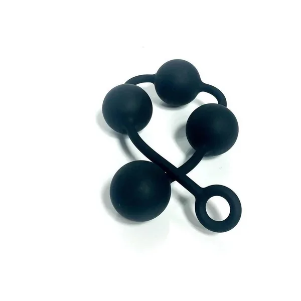 Boneyard Silicone Ass Ballz Anal Beads – Large – Black