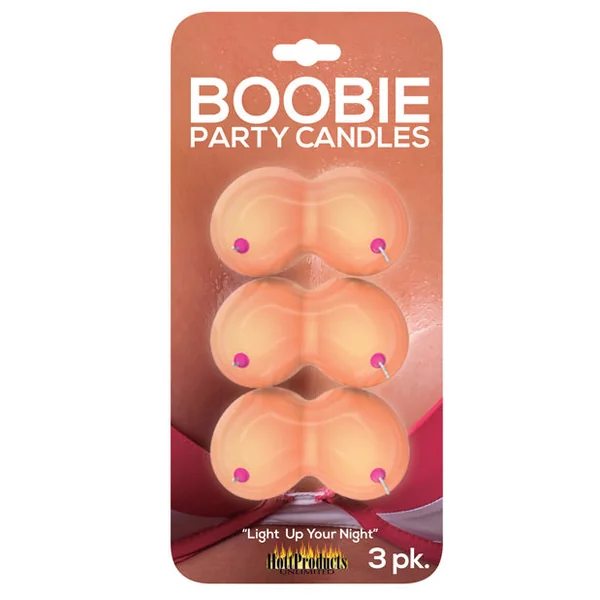 Boobie Party Candles - Pack Of 3