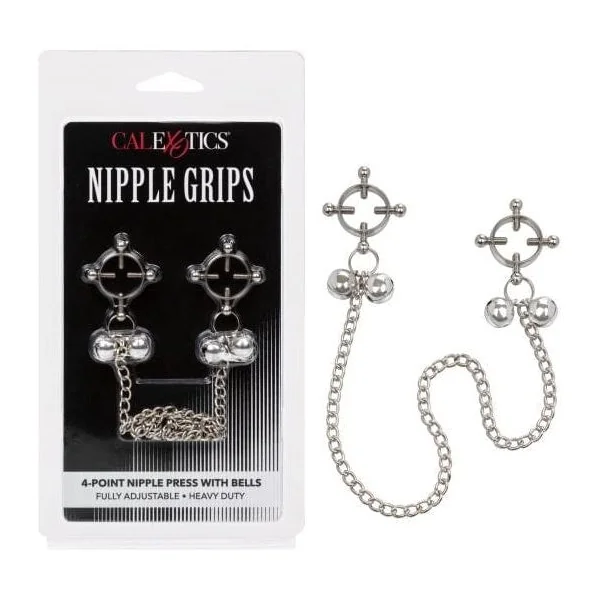 Breast Forceps - CalExotics - 4-Point Nipple Press with Bells