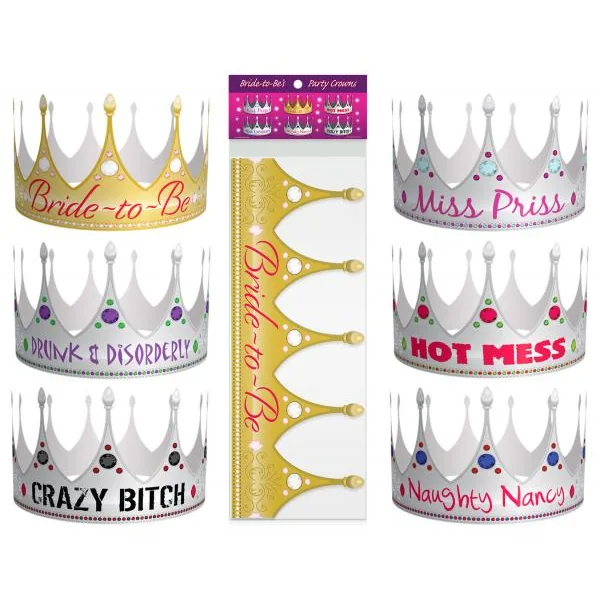 BRIDE TO BE PARTY CROWNS