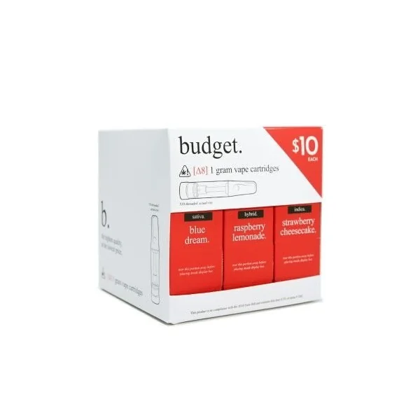 Budget 30 Piece Cartridge Display D8 Mix Flavors