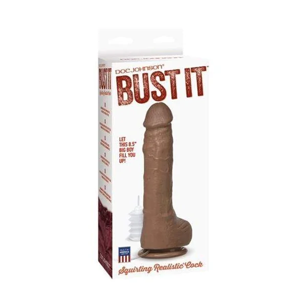 Bust It Squirting Realistic Cock - Brown