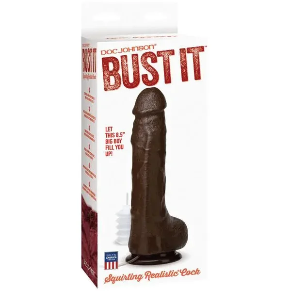 Bust It Squirting Realistic Cock Nut Butter
