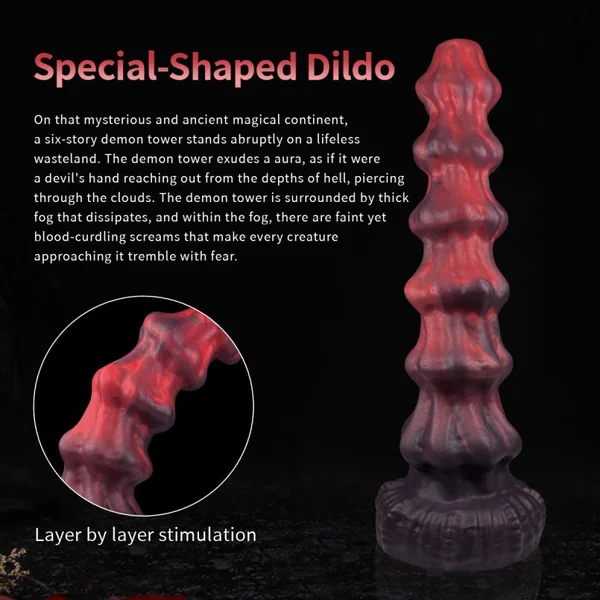 Butt Plug Fantasy Drakes Dick with Anal Beads and Suction Cup – Silicone Pleasure Female Sex Toys