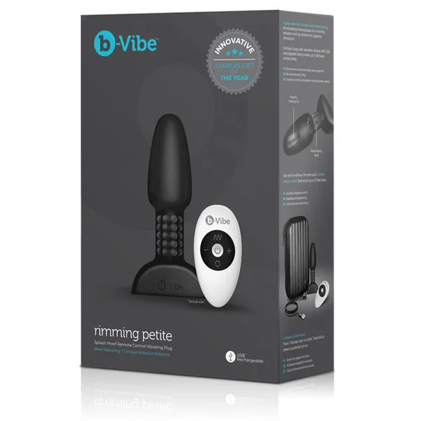 B-vibe Petite Rimming Plug - Black