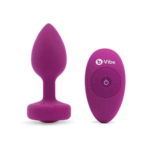 b-Vibe Remote Control Vibrating Jewel Plug-S/M