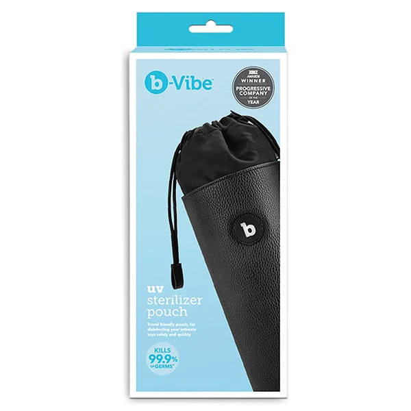 B-vibe Uv Sterilizer Pouch W/usb Cord - Black
