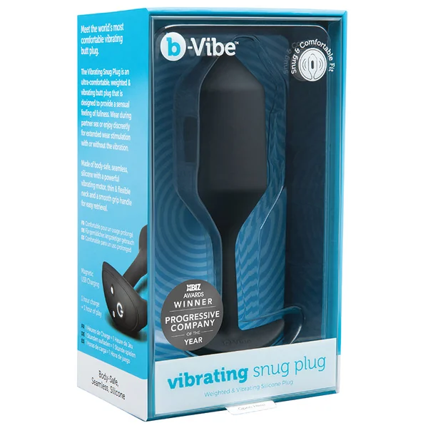 b-Vibe Vibrating Snug Plug 4 - Black