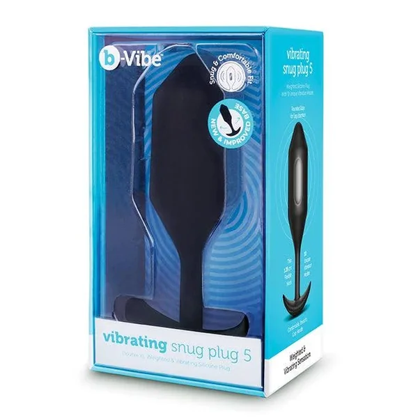 B-vibe Vibrating Snug Plug – Xxlarge Black