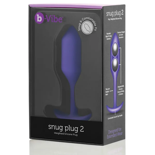 B-vibe Weighted Snug Plug 2 - .114 G Purple
