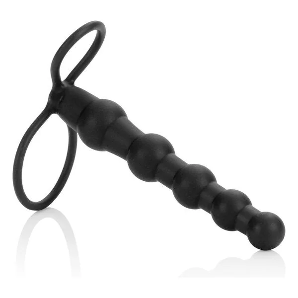CALEXOTICS - BEADED DUAL PENETRATOR BLACK
