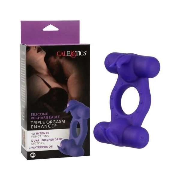 Calexotics Silicone Rechargeable Triple Orgasm Enhancer