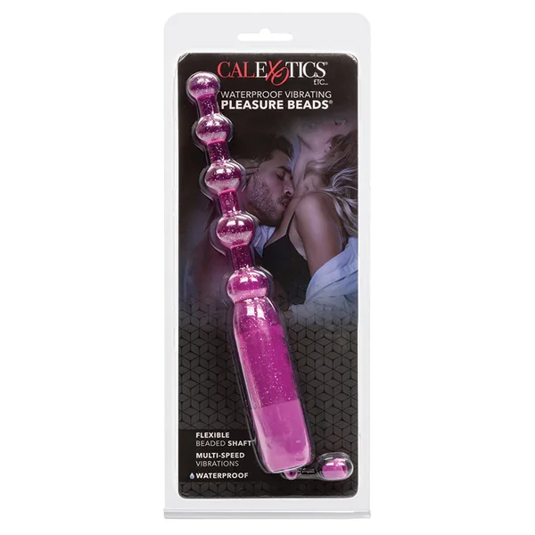 CalExotics Waterproof Vibrating Pleasure Beads - Purple