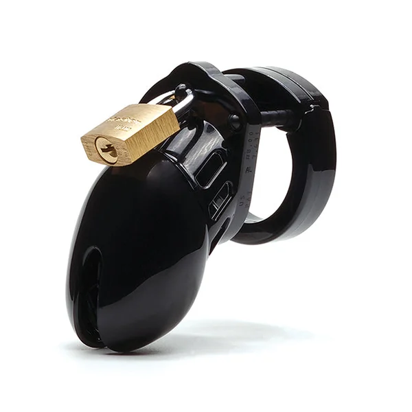 Cb-6000s 2 1/2" Cock Cage & Lock Set - Black