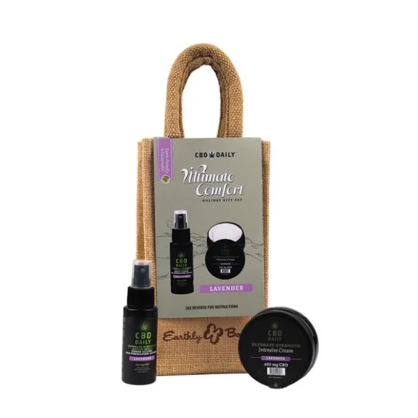 CBD DAILY ULTIMATE STRENGTH LAVENDER HOLIDAY JUTE BAG 2023