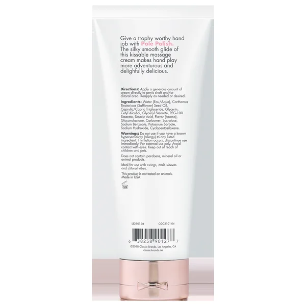 CGC POLE POLISH SIMPLY NAKED KISSABLE MASSAGE CREAM 4 FL OZ
