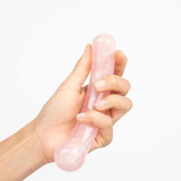 Chakrubs Heart Curve Rose Quartz Wand