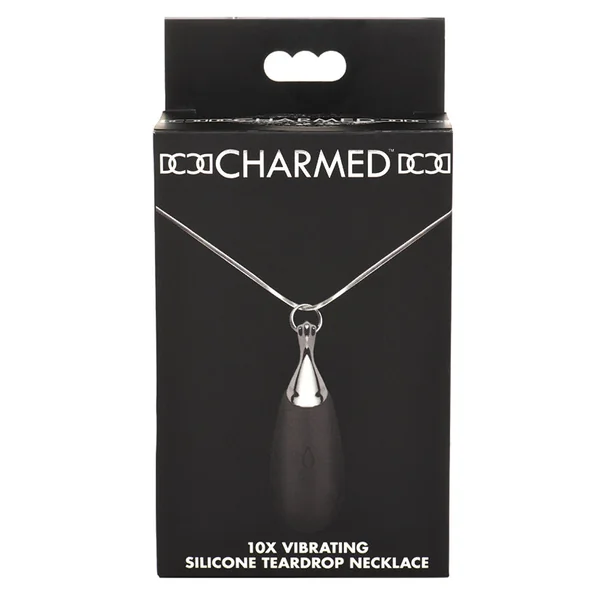Charmed 10X Vibrating Silicone Teardrop Necklace
