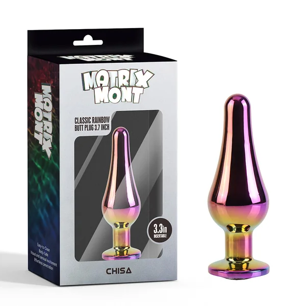 Chisa Classic Rainbow Butt Plug 3.7 Inch