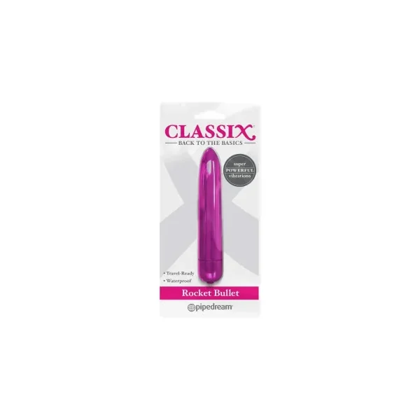 Classix Rocket Bullet Vibrator, Pink