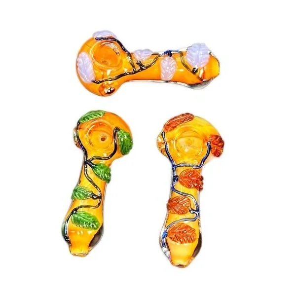 Climbing Plant Wrapped Deep Fumed Hand Pipe