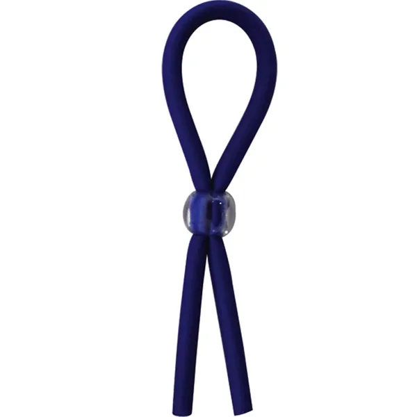 Clincher Adjustable Rubber Cock Ring Blue