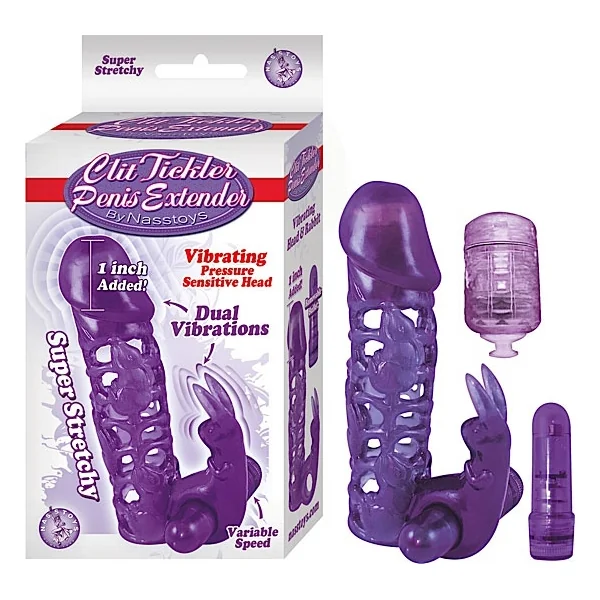 CLIT TICKLER PENIS EXTENDER PURPLE