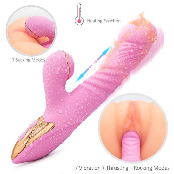 Clitoris Thrusting Sucking Vibranting G Spot Stimulator For Women