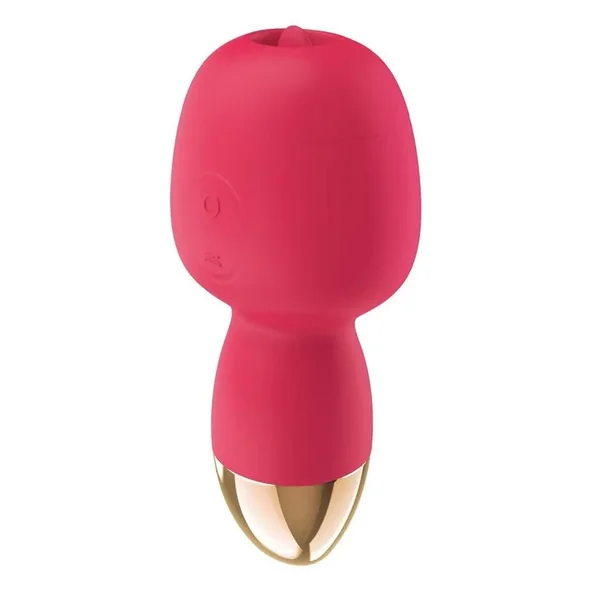 Clit-Tastic Intense Dual Massager Rechargeable Silicone Clitoral Stimulator – Coral