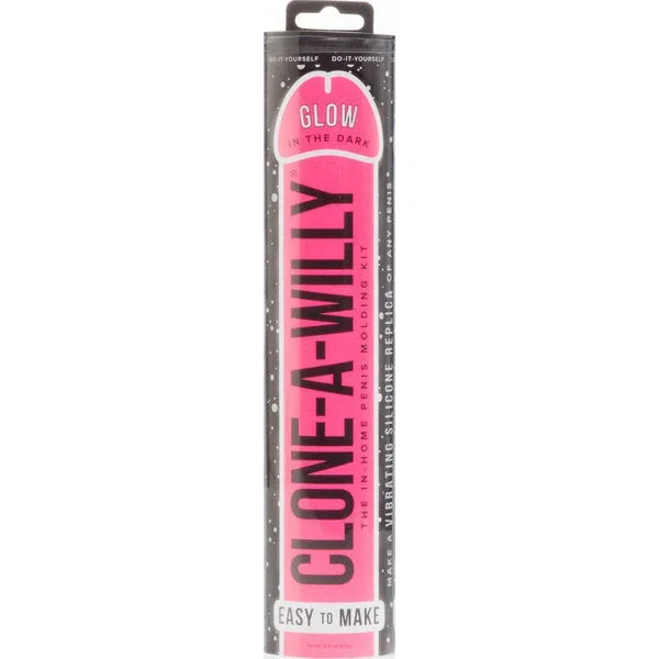 Clone-A-Willie Vibrator (Glow In The Dark) (Pink)