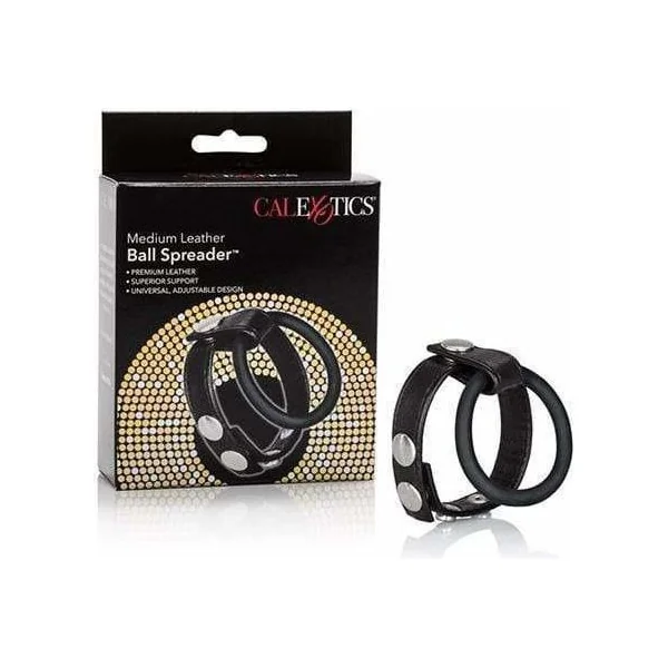 Cock Ring - CalExotics - Medium Leather Ball Spreader