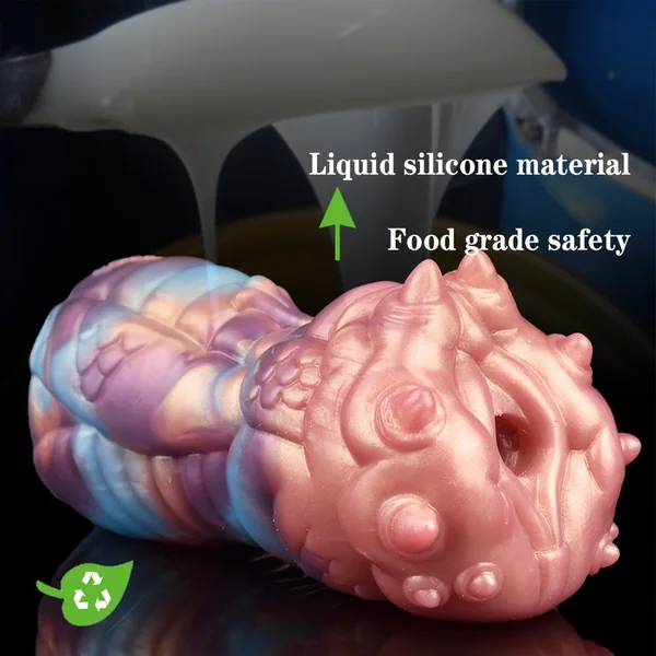 Colorful Simulation Monster Silicon Pocket Pussy Penis Exercise Masturbator