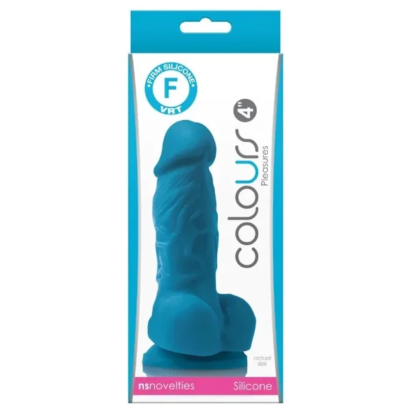 Colours Pleasures 4″ Dildo -Blue