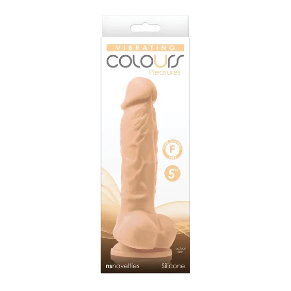 Colours Pleasures 5″ Vibrating Dildo – White