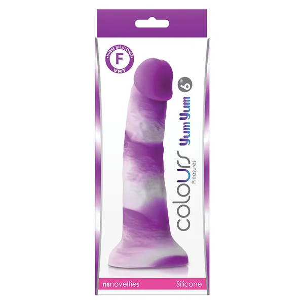 Colours Pleasures Yum Yum Dildo - Purple 6"